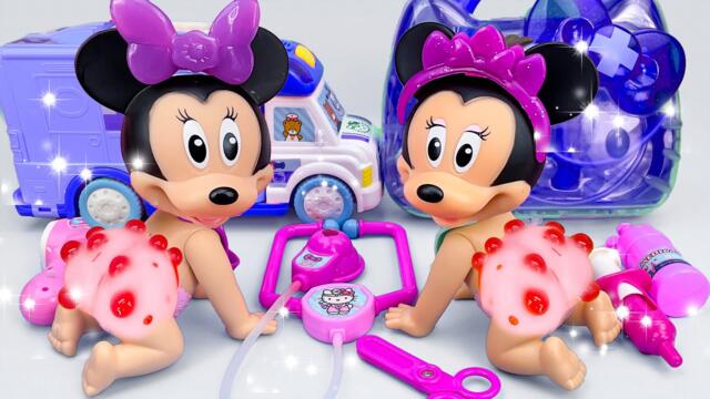 Minnie Mouse 2025🎀 Set Unboxing del maquillaje rosa de Minnie, colección de juguetes Disney