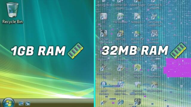 Windows Vista, But The RAM Gets Lower And Lower...