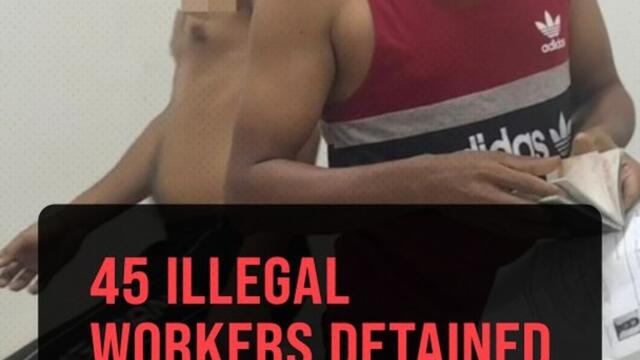 Immigration raid in Johor Baru nets 45 illegal workers