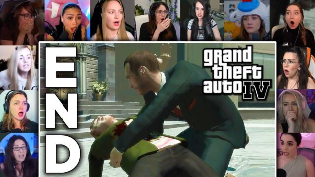 ALL GIRLS REACT TO GRAND THEFT AUTO IV FULL GAME CUTSCENES|REACTION MASHUP|2025|GAME MOVIE|ENDING