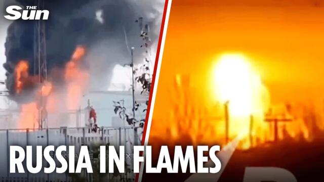 Ukraine DESTROYS key Russian oil depots causing widespread power outages
