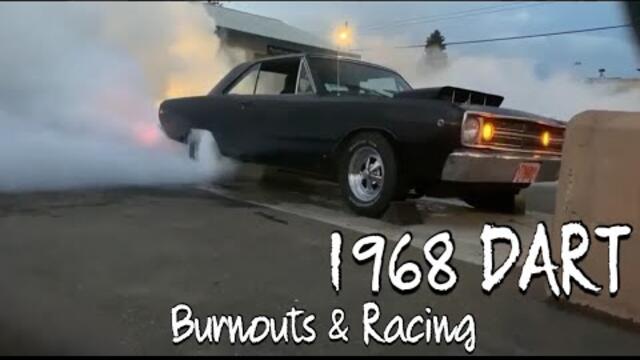 1968 Dodge dart burnouts and racing
