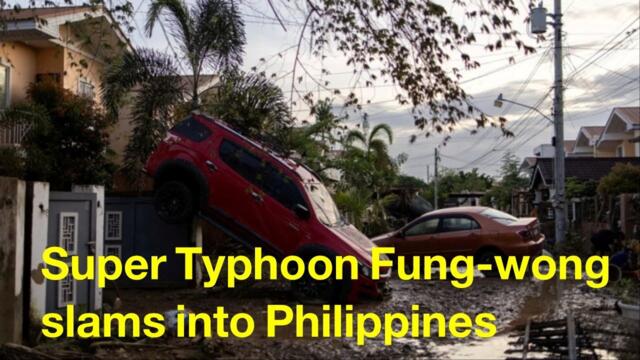 Super typhoon makes landfall in Philippines (English subtitles)