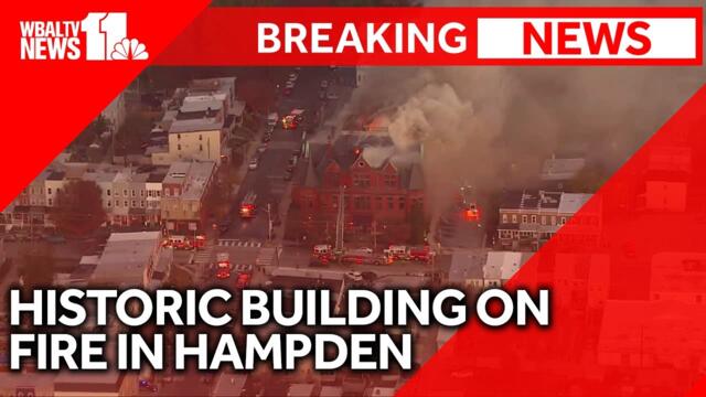 Fire destroys roof of historic building in Hampden