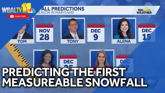 Weather Talk: Predicting the season's first measurable snow