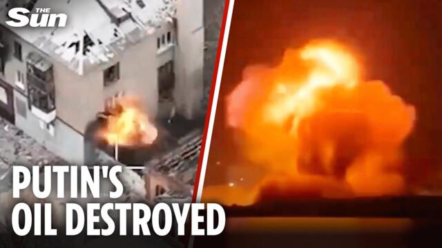 Ukraine OBLITERATES Putin's Black Sea oil refinery after troops close in on Pokrovsk
