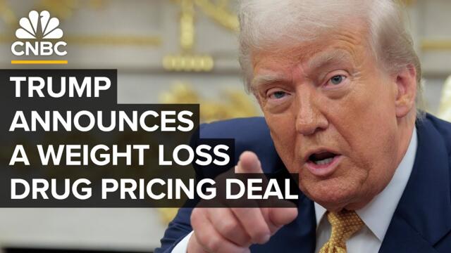 President Trump expected announcement on weight loss drug pricing deal — 11/5/2025