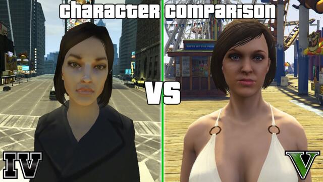 I Compared GTA 4's Characters With GTA 5's!