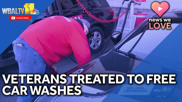 Veterans get free car washes at Showroom Shine