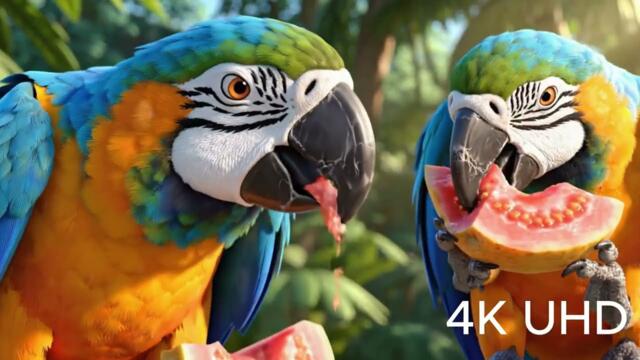 🦜 Peaceful Piano and Parrots Singing - Serene Music for Relaxation and Inner Peace 🎹🌿🌸