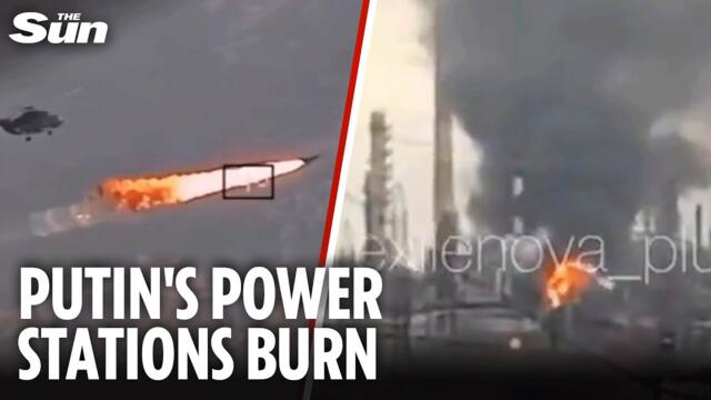 Ukraine's twin drone attack hits key Russian energy  infrastructure in Donetsk