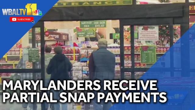 Some Maryland SNAP recipients start to receive partial payments