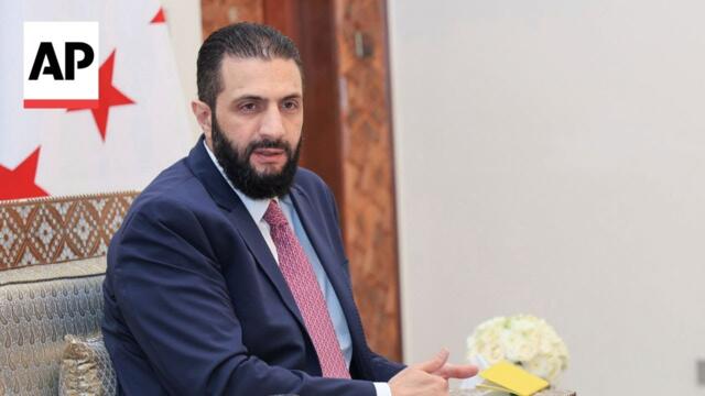 Syria's president meets Syrian diaspora in Washington ahead of talks with Trump