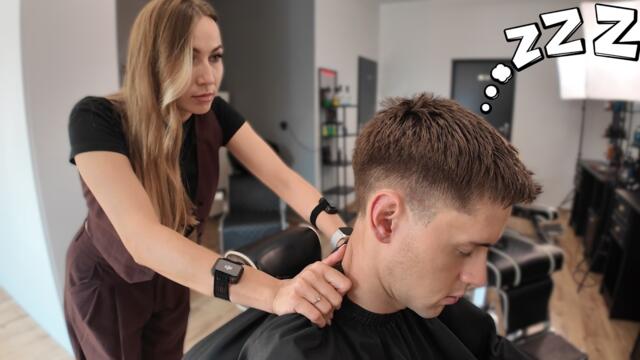 ASMR Barber Viola – Haircut & Top Relaxing Massage [Sleep & Relax]