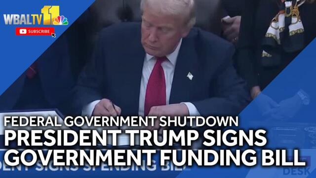 President Trump signs government funding bill
