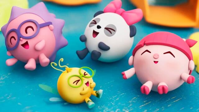 ЗАМРИ! Малышарики идут в детский сад - НОВАЯ СЕРИЯ мультфильм для малышей