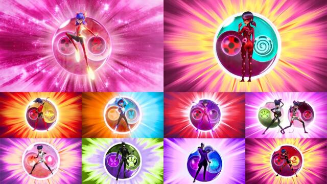 Miracuous All Unification Transformations - Season 1 to 6  | New Dragonbug, Viperbug...