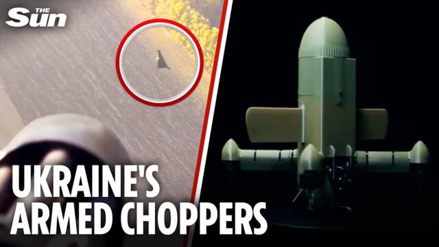 New US miniguns on Ukrainian helicopters intercept Russian kamikaze threats
