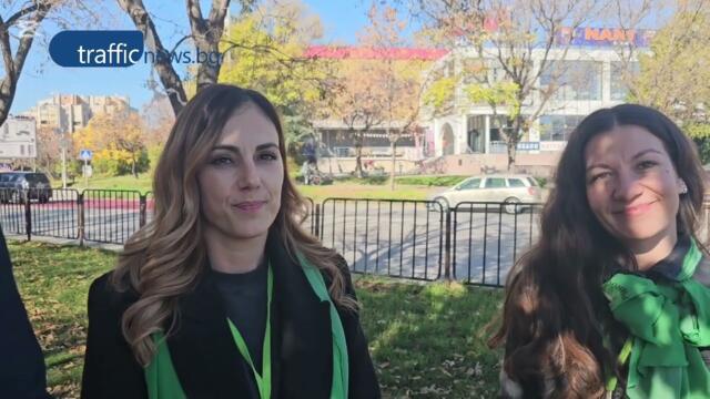 "Жива" пешеходна пътека в Пловдив