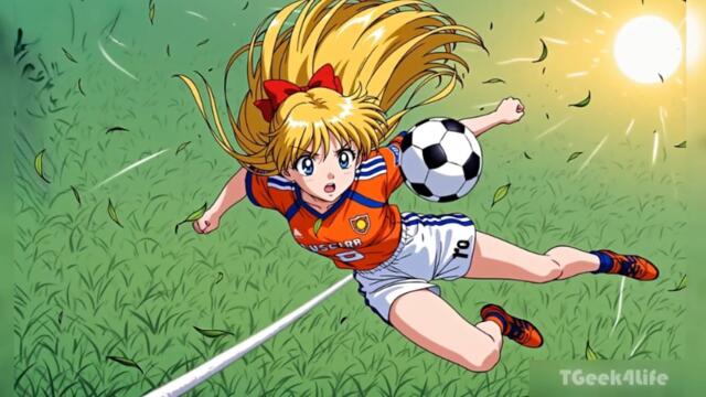 Sailor Moon "Let's go Football" ♥️🌜 #sailormoon #anime #ai