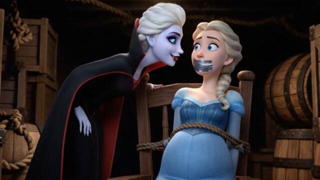 😱 Rescuing Elsa  from Vampire Elsa – Can She Be Saved? ❄️🩸 Frozen Horror Story