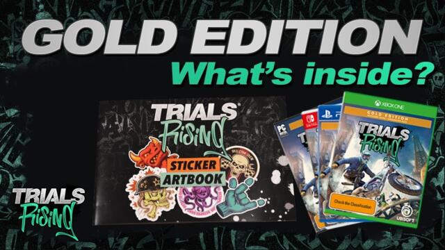 What is inside the Trials Rising Gold Edition?