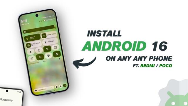 Install Android 16 on Any Phone without root | Install android 16 on Xiaomi phones