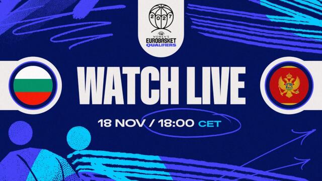 Bulgaria v Montenegro | Full Basketball Game | FIBA Women's EuroBasket 2027 Qualifiers