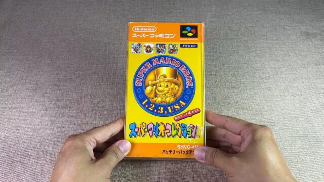 Super Mario All-Stars (JP Super Mario Collection) unbox and play (Super Famicom/SNES)