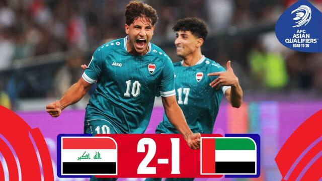 90’+17! Iraq triumphs in dramatic World Cup Playoff! | Iraq - UAE | Highlights #AsianQualifiers
