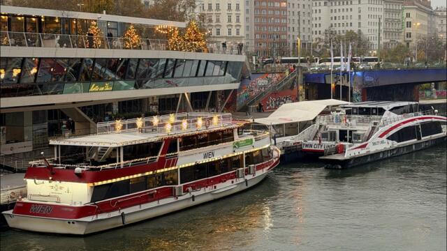 Danube  canal boat cruise , Viena, Austria 🇦🇹