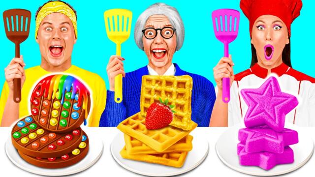 Аз срещу баба Готварско Предизвикателство | Прости Рецепти за Готвене Fun Teen
