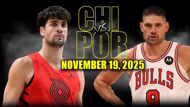 Portland Trail Blazers vs Chicago Bulls Full Game Highlights - November 19, 2025 | NBA Season
