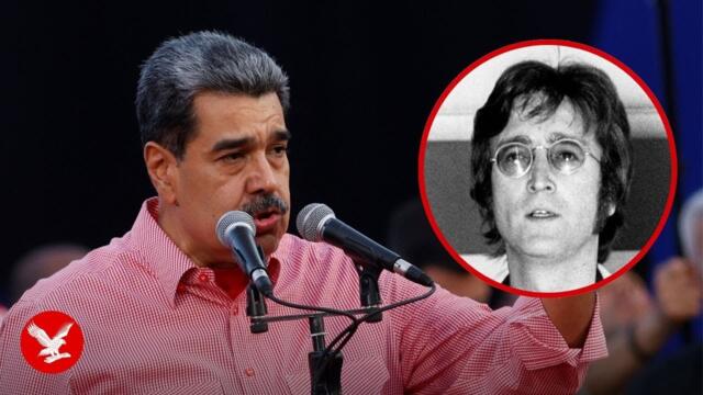 Venezuela president breaks into John Lennon song during US speech