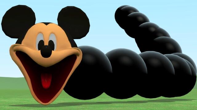 WHAT IF MICKEY MOUSE BECAME ROBLOX HUNGRY MICKEY MOUSE WORM In Garry's Mod