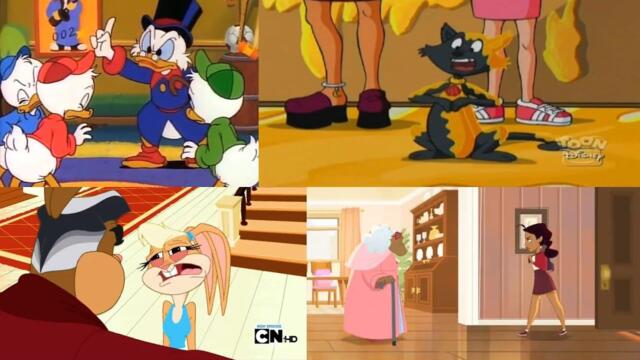 Cartoon characters getting grounded for 3 minutes and 38 seconds