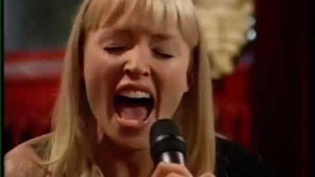 Dannii Minogue acoustic live performance of All I Wanna Do TFI Friday 1997 with Chris Evans