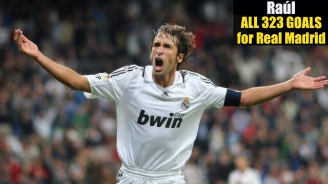 Raul ◉ All 323 Goals for Real Madrid.