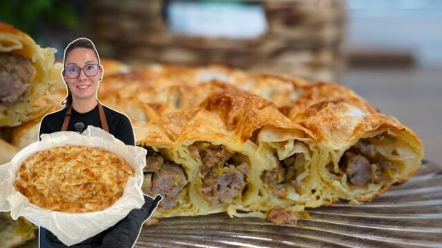 Как да приготвим перфектна баница с кайма, сочна и много вкусна!