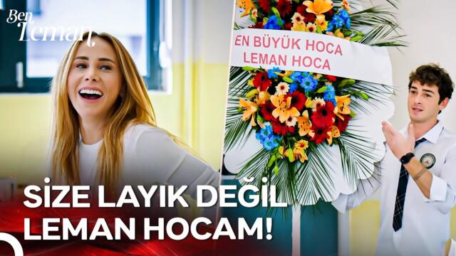 Leman'a Çelenkli Öğretmenler Günü Sürprizi - Ben Leman 8. Bölüm