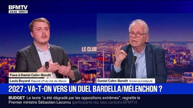 Tensions en direct - Daniel Cohn-Bendit tutoie et parle comme à un enfant à Louis Boyard de LFI qui se vexe provoquant l'ironie de l'éditorialiste de 