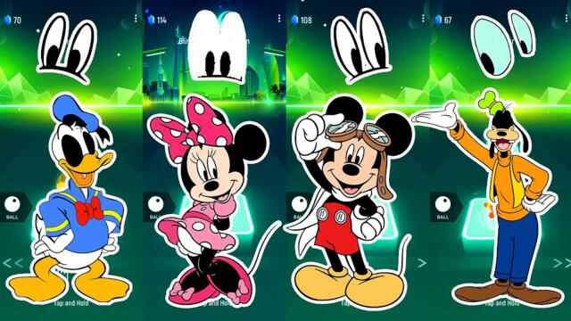 Find the eyes of Goofy, Minnie Mouse, Donald Duck, Mickey Mouse | Mickey Mouse Cartoon