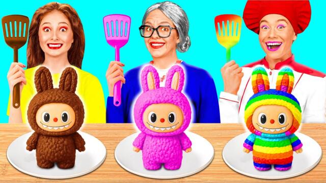 Аз срещу баба Готварско Предизвикателство | Прости Рецепти за Готвене GoFun Challenge