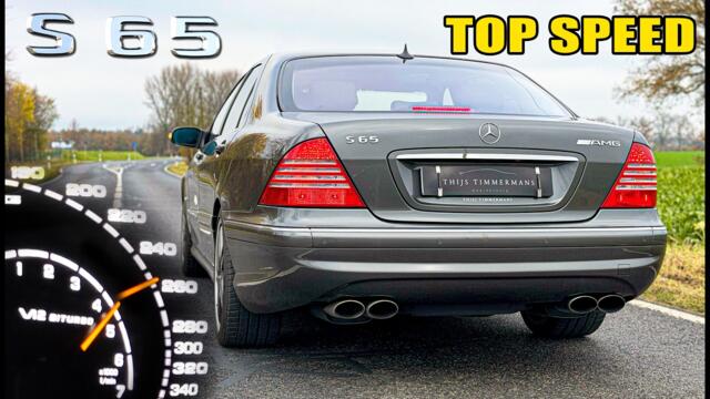 2004 Mercedes S65 AMG W220 // V12 SOUND & TOP SPEED on AUTOBAHN