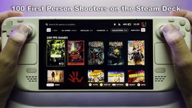 Testing 100 First Person Shooters on the Steam Deck
