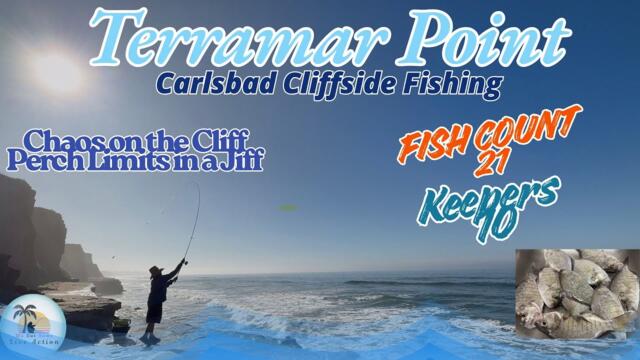 Chaotic Cliffside Fishing at Terramar Point! INSANE Bite Too many Fish for Two Rods #fishing #fish