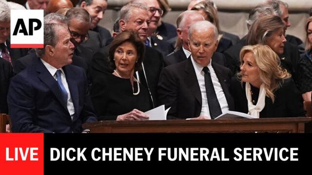 Dick Cheney funeral service LIVE: George W. Bush delivers speech