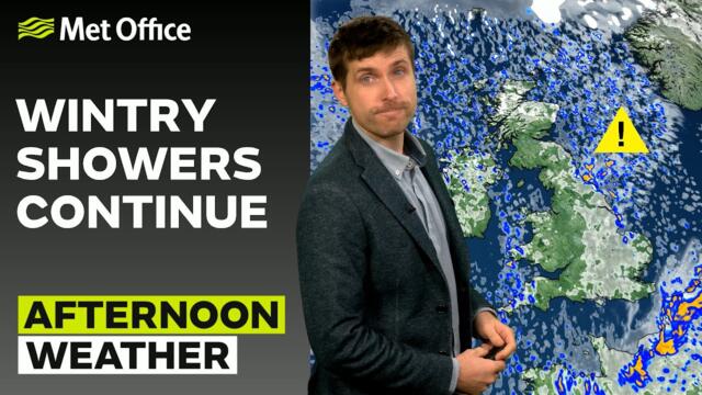 19/11/2025 - Wintry Weather Continues - Afternoon Weather Forecast UK – Met Office Weather