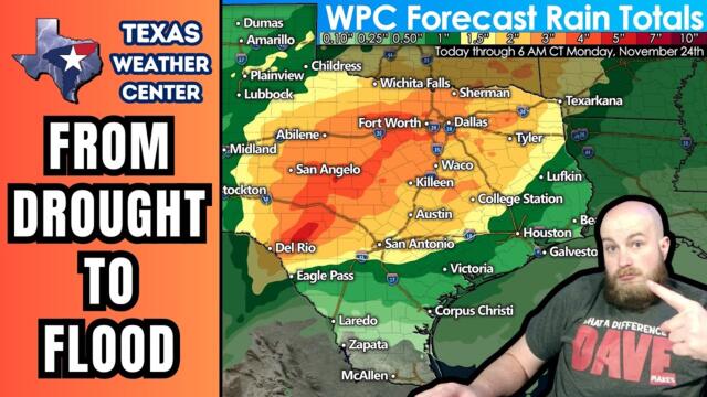 Stormy Weather Returns to Texas with Flooding Threat & Strong Storms