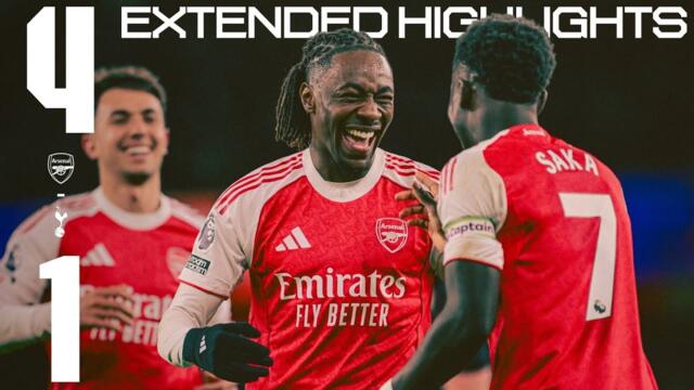 NORTH LONDON DERBY DELIGHT 🤩 | EXTENDED HIGHLIGHTS | Arsenal v Tottenham Hotspur (4-1) | EPL